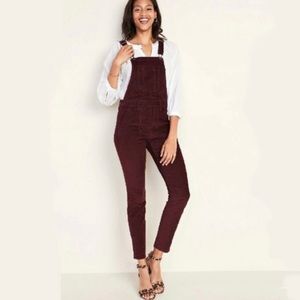 Old Navy Velvet Stretch Overalls - Tall Size
